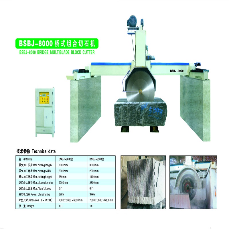 Block cutting machine