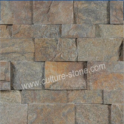 Rusty quartz thin ledgestone veneer