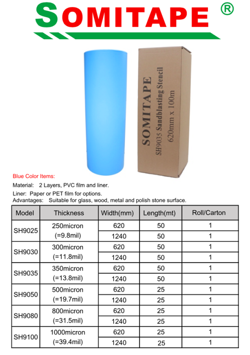 PVC Sandblasting Stencil