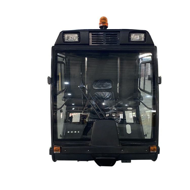 sweeping machine cabin assembly