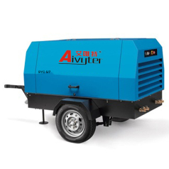  7~20 Bar  5~26m3/min Diesel Mobile Screw Air Compressor 