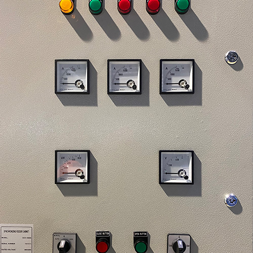 Synchronizing Control Cabinet 800Amps
